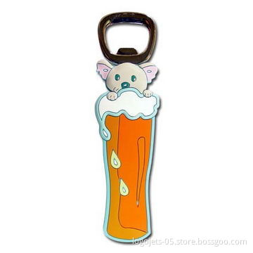 Bottle Opener with Nickel-plated Iron Base, Customized Logo Can be Printed on Top
